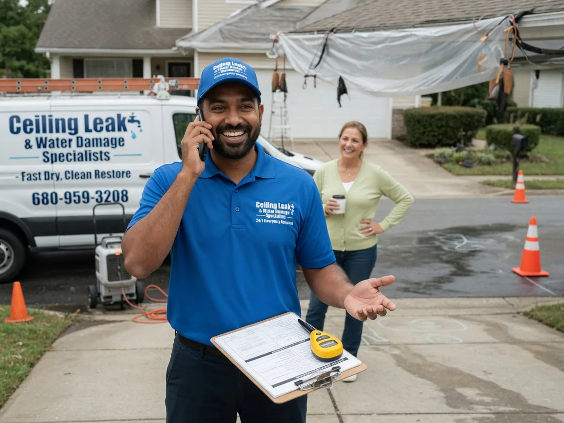Ceiling Leak Cleanup Holy Cross, IA FAQs